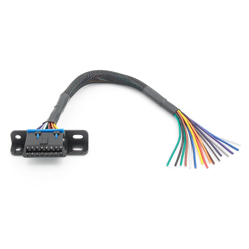 Dây Cáp Kết Nối 10cm / 30cm 16 Pin Female Sang Mở OBD 2 Female Sang Male J1962 Cho ELM327 OBD 2 OBD2
