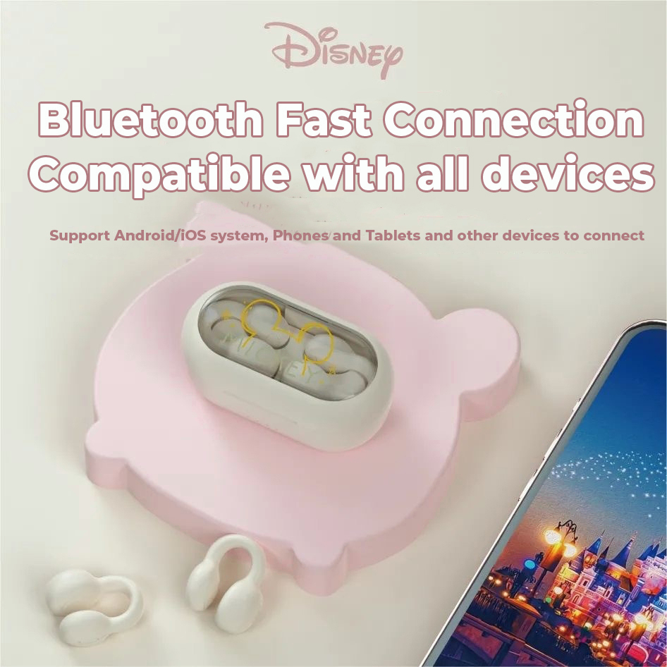 Tai Nghe Nhét Tai Không Dây Bluetooth 5.3 IPX7 I20 Họa Tiết Disney Chống Thấm Nước Có Micro