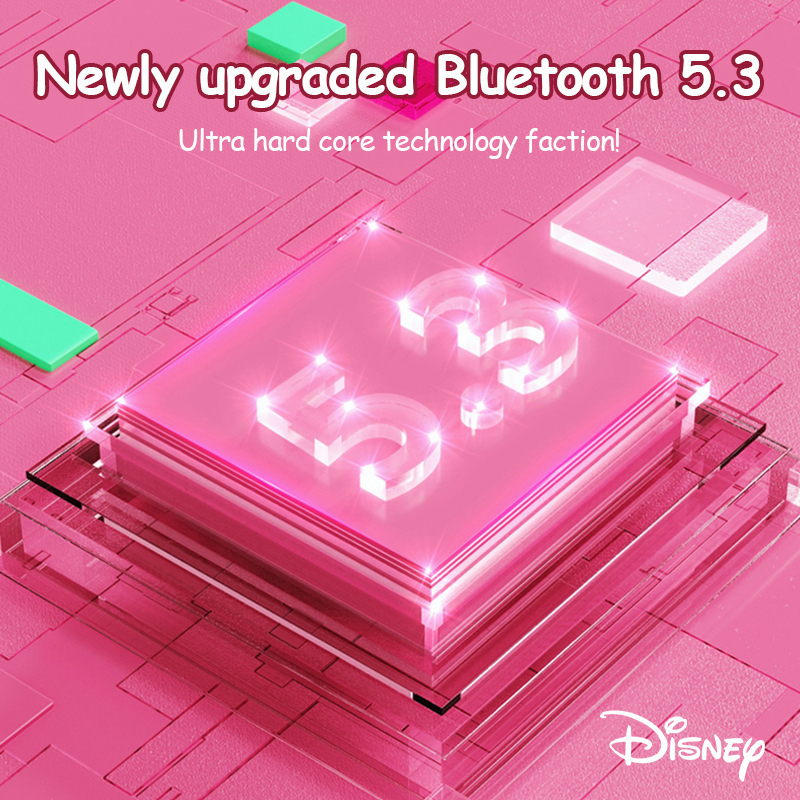 Tai Nghe Bluetooth 5.0 Không Dây Chống Nước IPX5 Có Màn Hình LED Disney J09