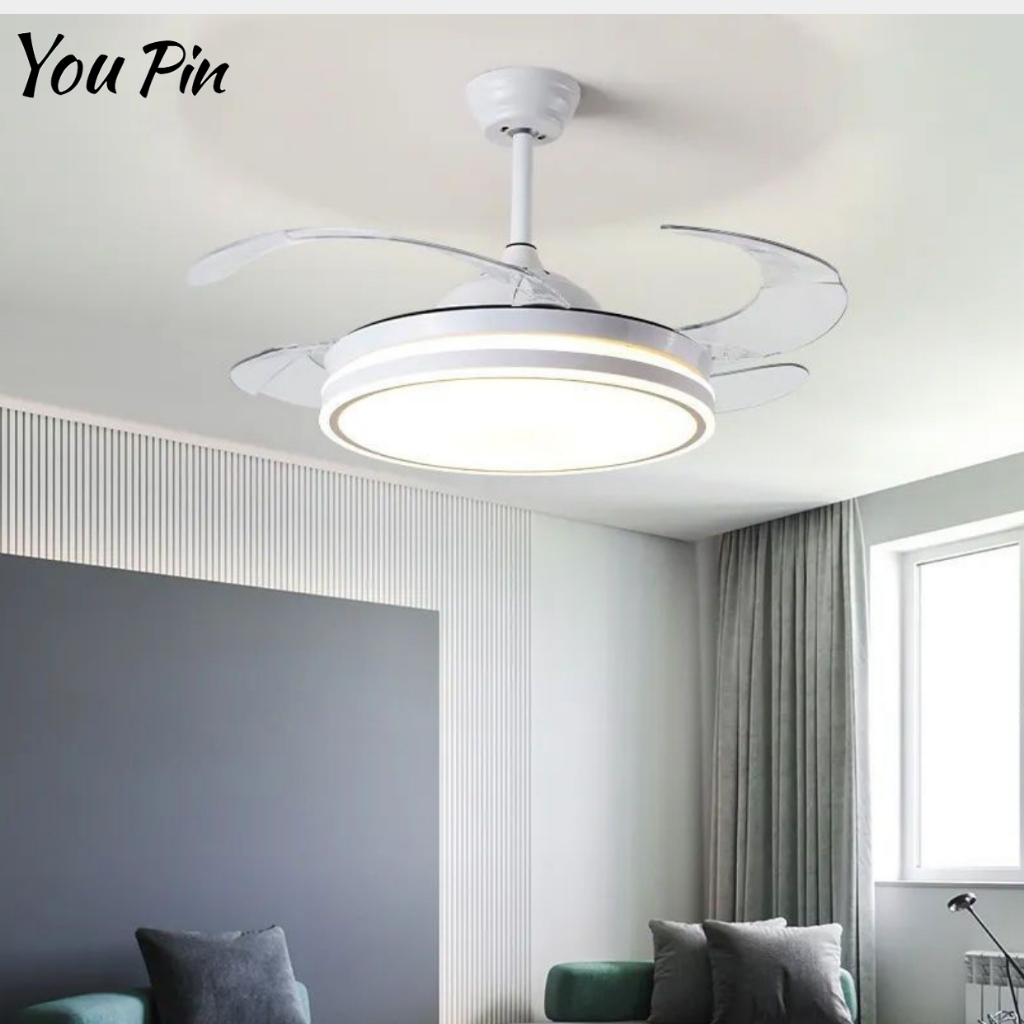 Youpin Đèn Quạt Vô Hình Đèn Quạt Trần Có Thể Điều Khiển Từ Xa Bằng Giọng Nói Công Tắc Tmall Genie
