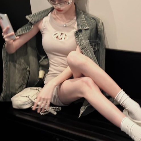 Đầm Hai Dây Ôm Dáng Thêu Họa Tiết Rỗng Thời Trang Mùa Hè Cho Nữ