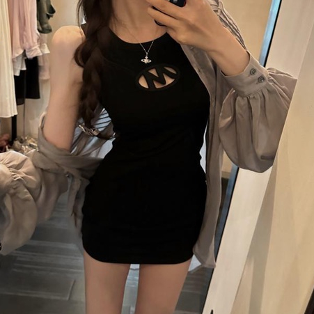 Đầm Hai Dây Ôm Dáng Thêu Họa Tiết Rỗng Thời Trang Mùa Hè Cho Nữ