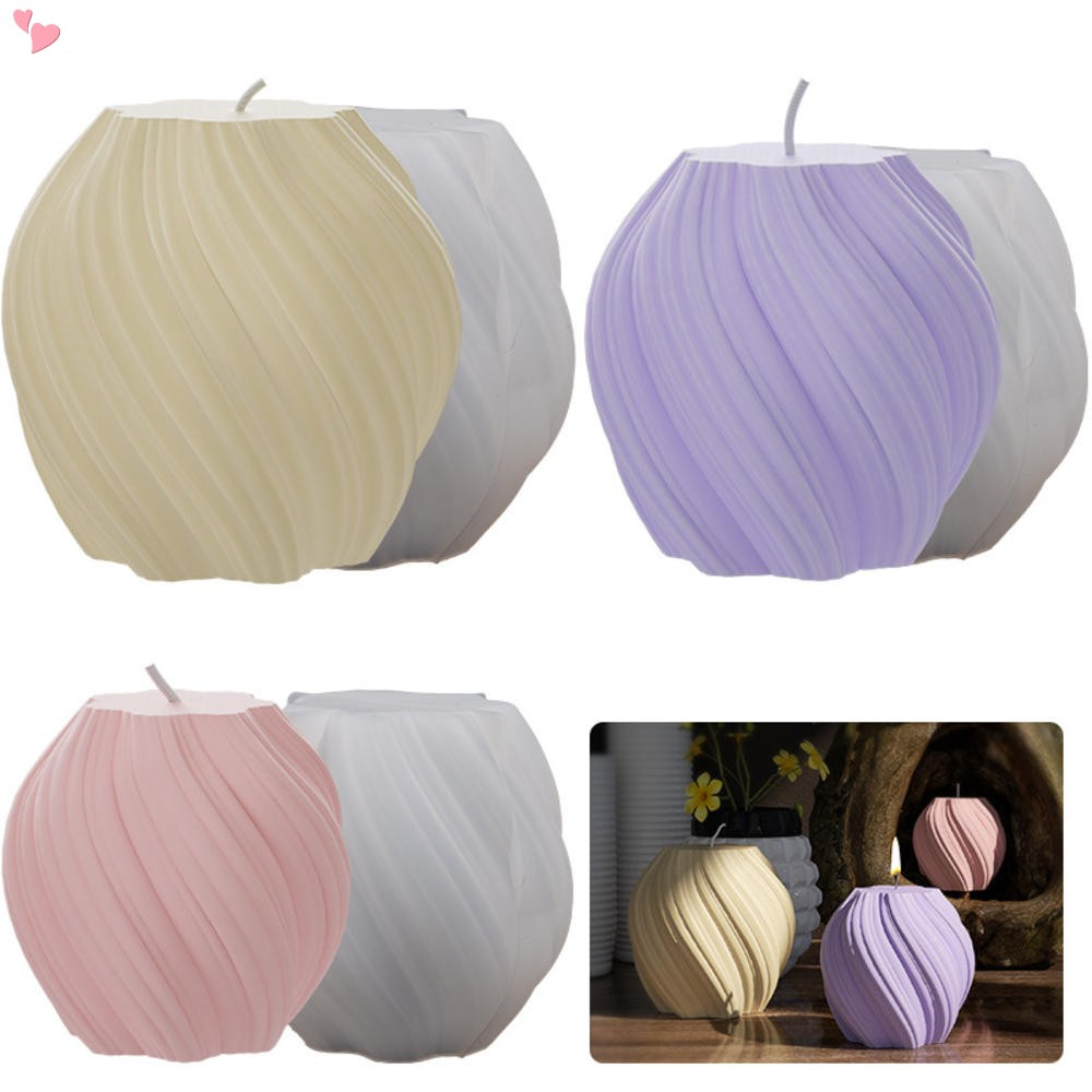 Khuôn Silicone Làm Nến Hình Gợn Sóng Thiết Kế Độc Đáo DIY