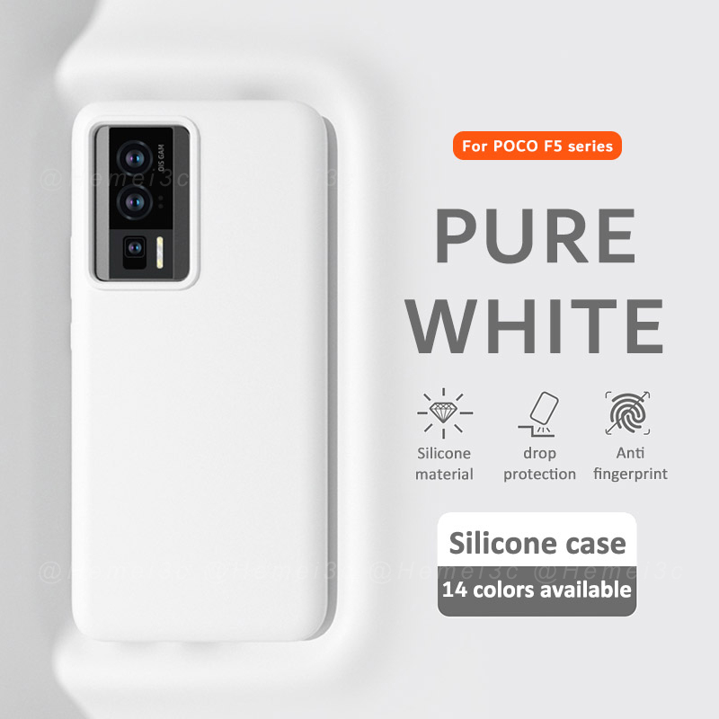 Ốp Điện Thoại Gel Silica Cứng Cho Xiaomi Poco F5 PocoF5 Pro
