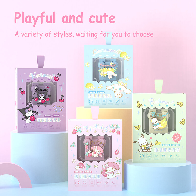 SANRIO Tai Nghe Bluetooth 5.2 Miniso JS-0098 Âm Thanh HIFI Stereo Chống Nước Chống Ồn