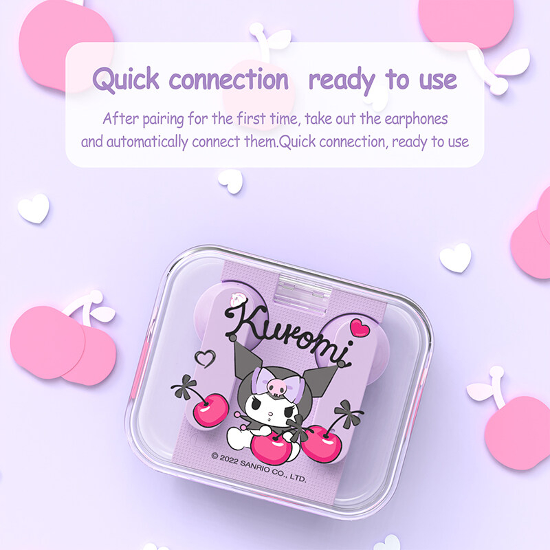 SANRIO Tai Nghe Bluetooth 5.2 Miniso JS-0098 Âm Thanh HIFI Stereo Chống Nước Chống Ồn