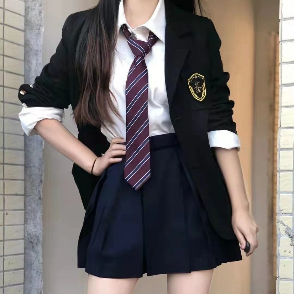 Cà Vạt Sọc Caro Phong Cách Nhật Bản Mới Cho Nam Nữ