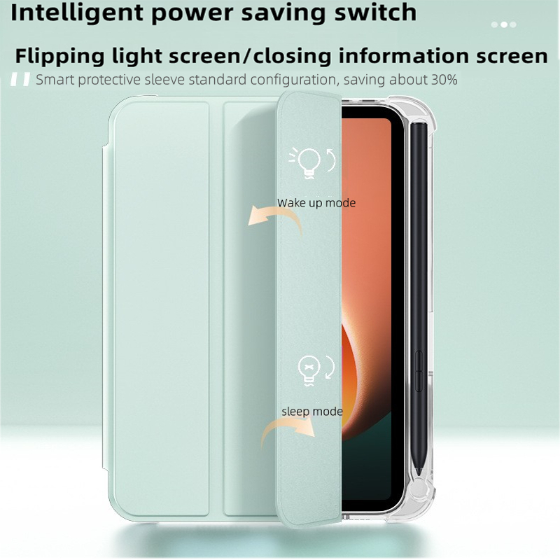 Bao Da Máy Tính Bảng Nắp Gập Bằng tpu + acrylic Mềm Trong Suốt Cho redmi pad 10.61inch 2022 se 2023 11inch