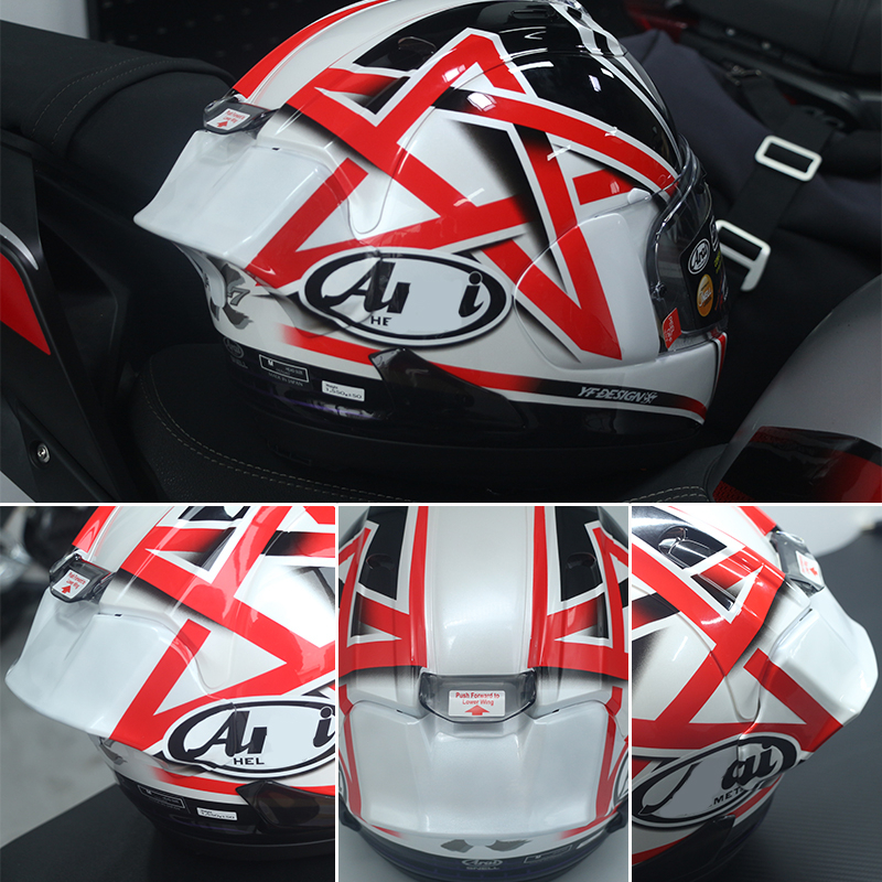 Miếng Dán Trang Trí Mũ Bảo Hiểm Xe Máy Arai Noriyuki Haga RX-7X RR5 VZ-Ram RX7V RX7 GP Helmet RX7X RR5
