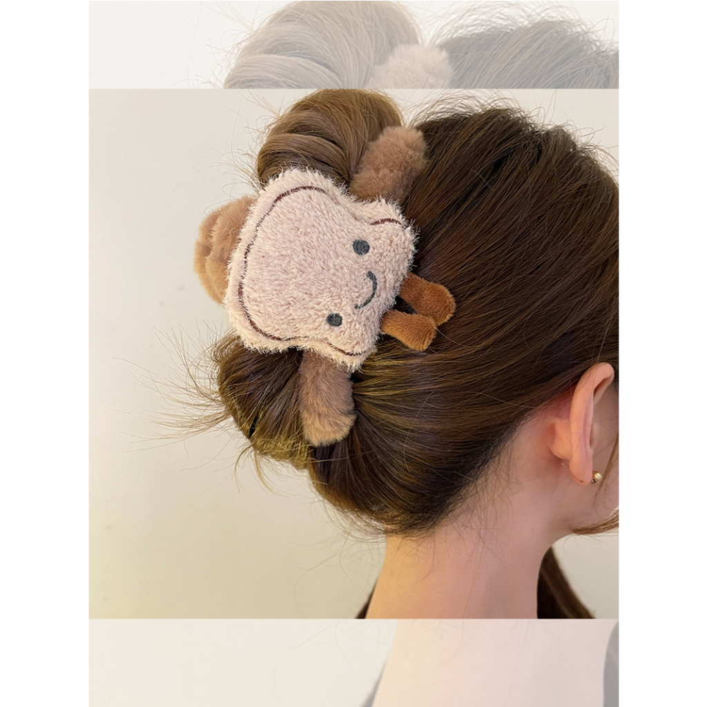 [Mei Que] Kẹp Tóc Cá Mập Nhồi Bông Cỡ Lớn Dễ Thương Thời Trang Thu Đông Mới Nổi Tiếng Dành Cho Bạn Nữ