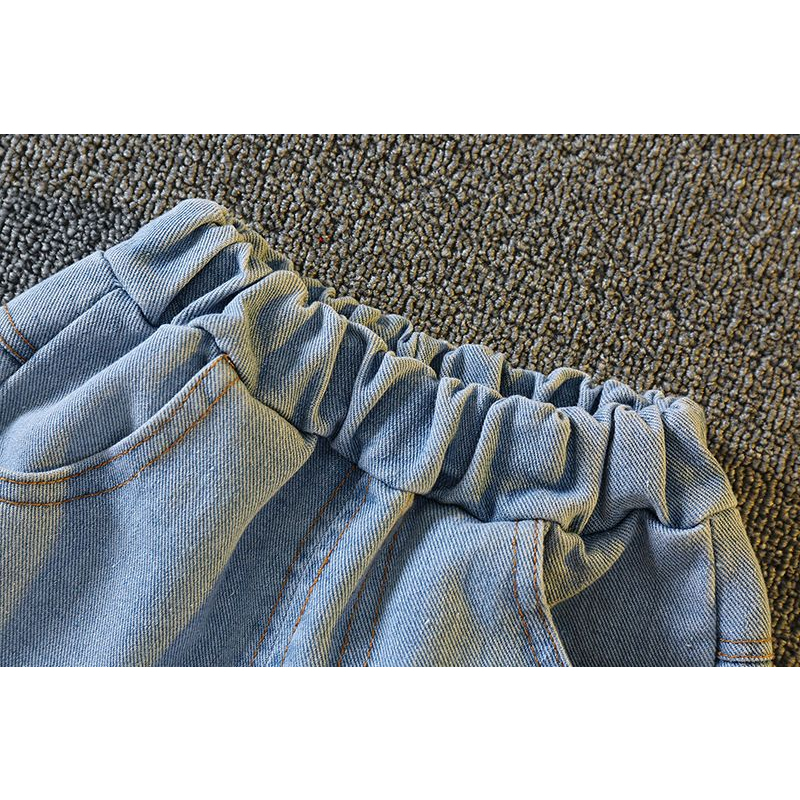 Bộ Áo Thun cotton In Hình Gấu Kèm Quần Ngắn Phong Cách Thời Trang Mùa Hè Mới Dành Cho Bé Trai Gái