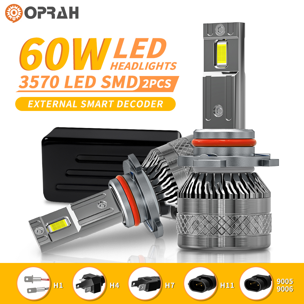 1 Cặp Đèn Pha Led CANBUS H1 Led H7 H11 H4 9005 HB3 9006 HB4 Siêu Sáng Cho Xe Hơi