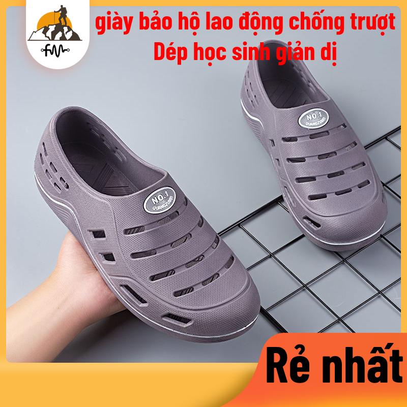Dép sinh viên thông thường - giày đi làm chống trượt - giày đi biển thoáng khí