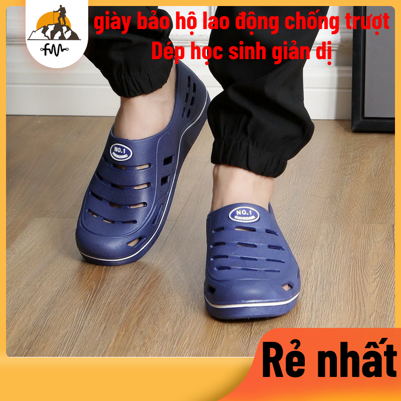 Dép sinh viên thông thường - giày đi làm chống trượt - giày đi biển thoáng khí