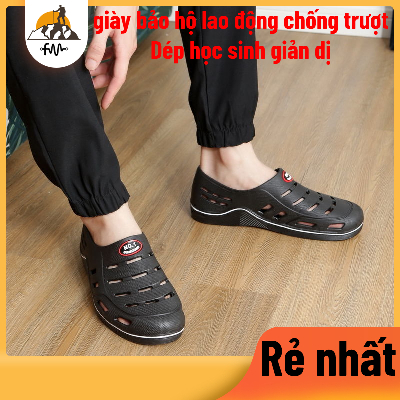 Dép sinh viên thông thường - giày đi làm chống trượt - giày đi biển thoáng khí