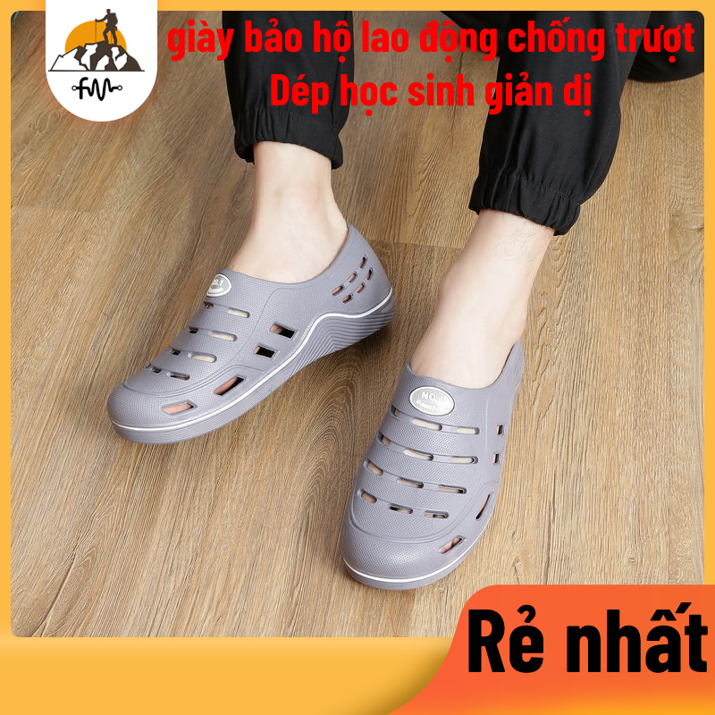 Dép sinh viên thông thường - giày đi làm chống trượt - giày đi biển thoáng khí