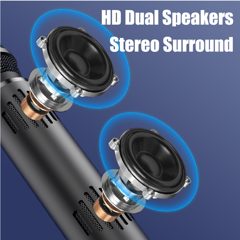 Micro Bluetooth Không Dây Hát Karaoke Mikrofon IOS Android K5 Mới