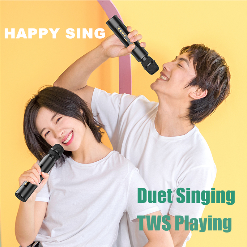 Micro Bluetooth Không Dây Hát Karaoke Mikrofon IOS Android K5 Mới
