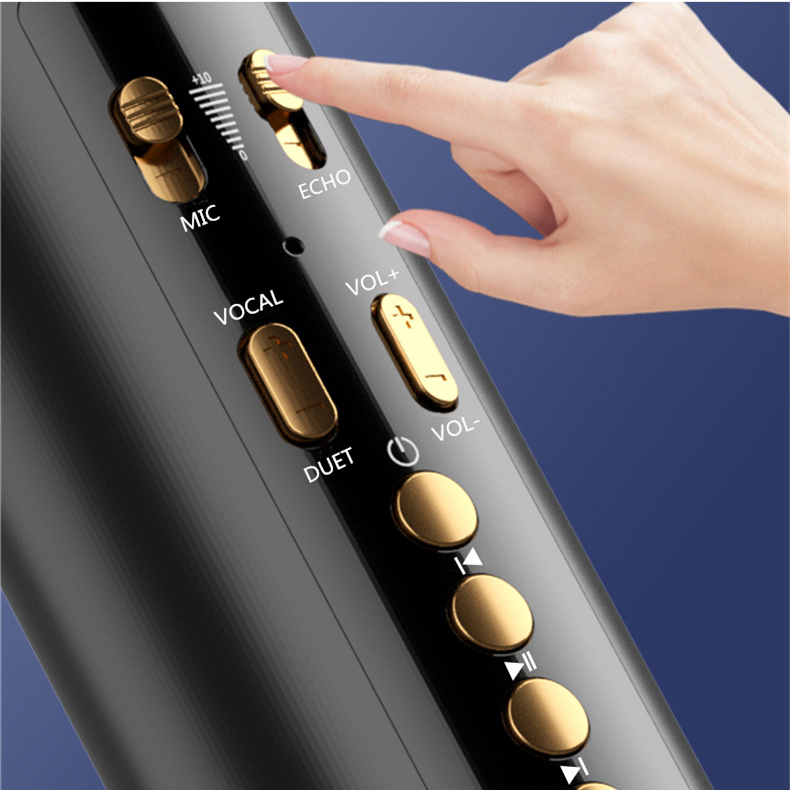 Micro Bluetooth Không Dây Hát Karaoke Mikrofon IOS Android K5 Mới