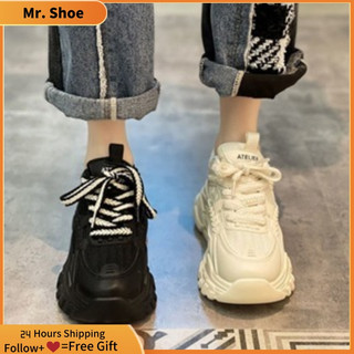 Giày thể thao đế dày siêu nhẹ tăng chiều cao size 35-39 thời trang cho nữ