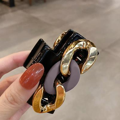 Kẹp Tóc Dây Xích Kim Loại Kiểu Pháp Thanh Lịch Cho Nữ