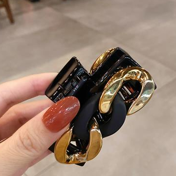 Kẹp Tóc Dây Xích Kim Loại Kiểu Pháp Thanh Lịch Cho Nữ