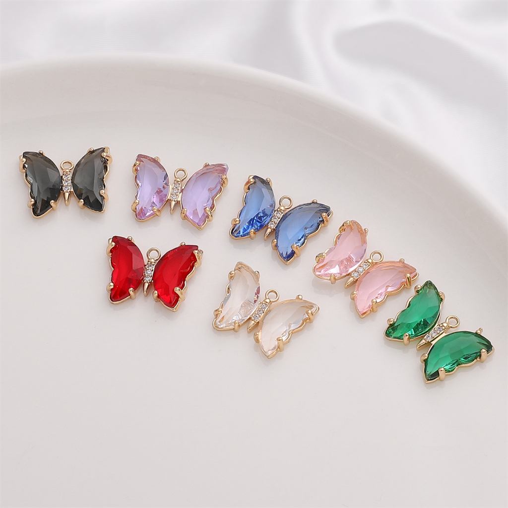 1 Mặt Dây Chuyền Vàng 14K Hình Bướm