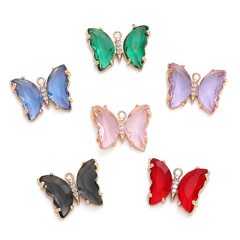1 Mặt Dây Chuyền Vàng 14K Hình Bướm