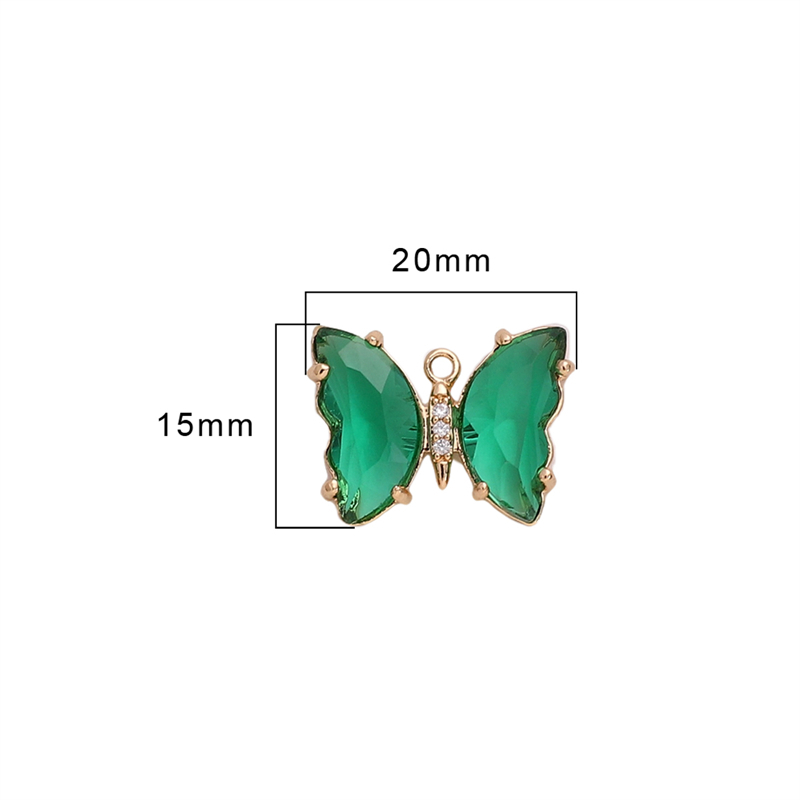 1 Mặt Dây Chuyền Vàng 14K Hình Bướm