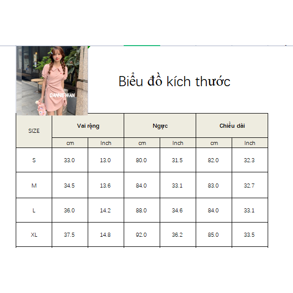 DannieWan váy nữ váy sơ mi váy hồng váy mùa hè Polo A22M1H6