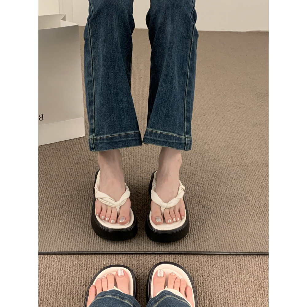 Dép Xỏ Ngón Đế Dày Thời Trang Mùa Hè 2023 Dành Cho Nữ