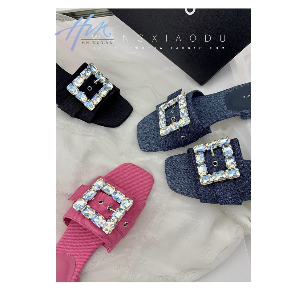 Dép Sandal Đế Bằng Thiết Kế Mới Thời Trang Mùa Hè Dành Cho Nữ