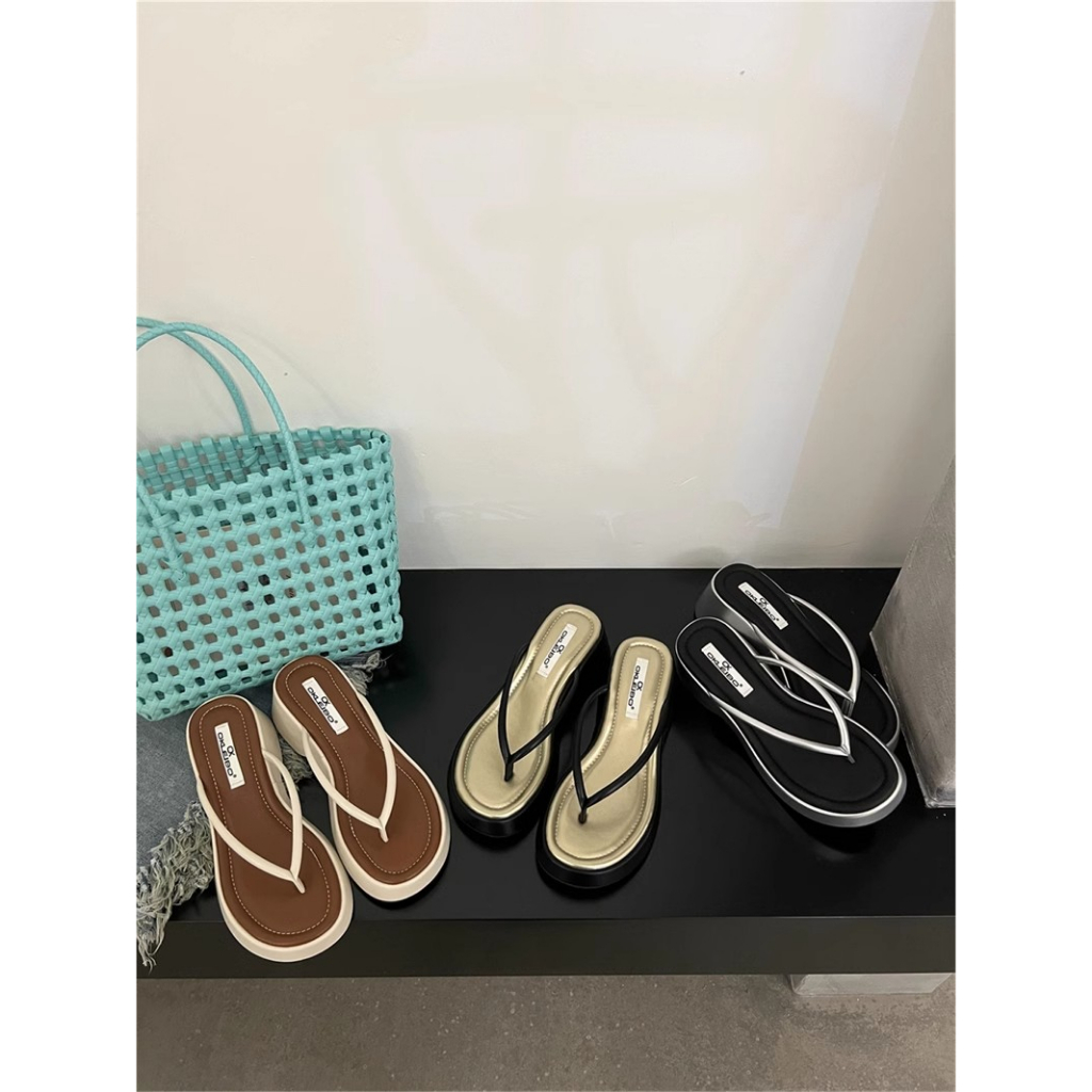 Sandal Đế Xuồng Dày Dặn Phong Cách Mới Thời Trang Mùa Hè Dành Cho Nữ