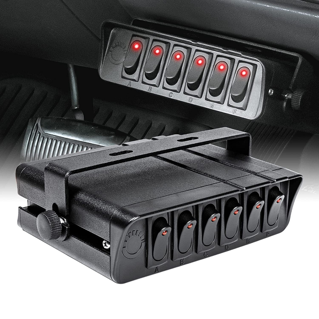 Bảng Công Tắc Bật / Tắt 12Awg Cho Đèn Xe Hơi / Tàu Thuyền / Xe Tải / Tàu Thuyền 12V