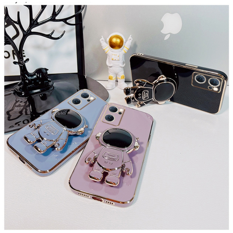 Ốp lưng Giá đỡ phi hành gia mạ vàng sang trọng Giá đỡ tích hợp Vỏ mềm Tương thích với Cho XIAOMI 13 Ultra 13 Lite/12 Lite NE 12/12X/12S 12Pro/12SPro 12Tpro/12T Ốp silicon TPU màu trơn đơn giản case