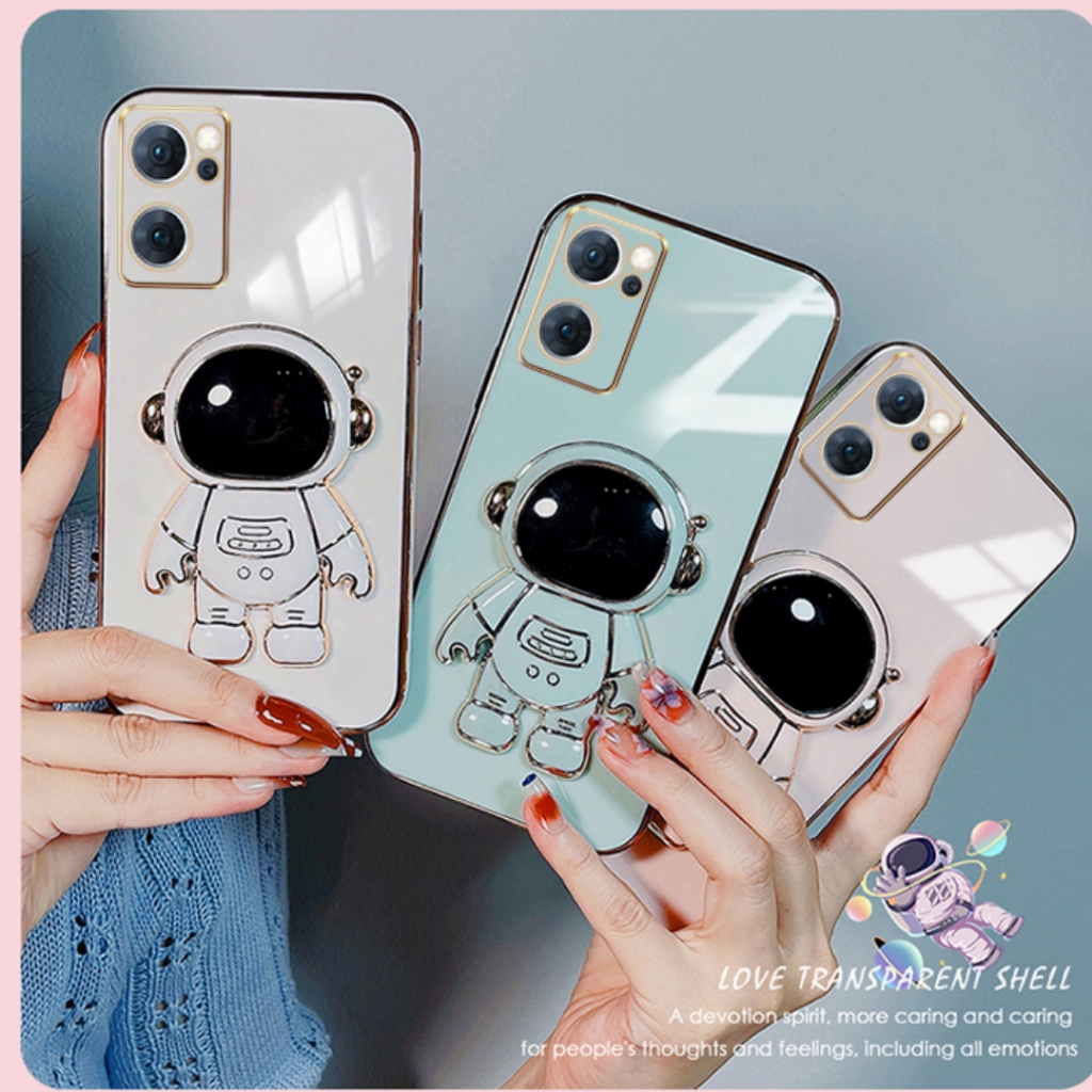 Ốp lưng Giá đỡ phi hành gia mạ vàng sang trọng Giá đỡ tích hợp Vỏ mềm Tương thích với Cho XIAOMI 11 Pro 11T 11S 11E 11EPRO + 11TPRO + Ốp silicon TPU màu trơn đơn giản case