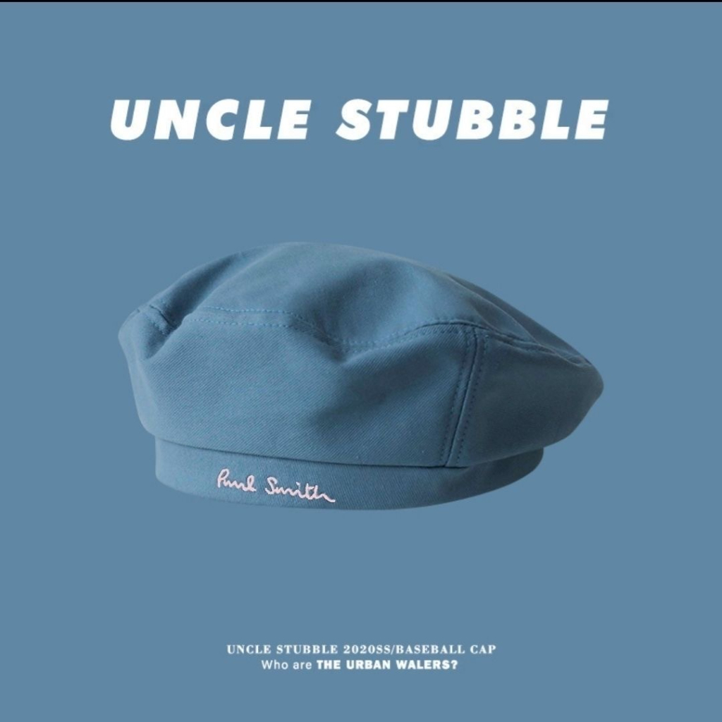 Mũ Nồi Màu Trơn Thêu Chữ Phong Cách retro Dễ Phối Đồ Thời Trang Cho Nữ