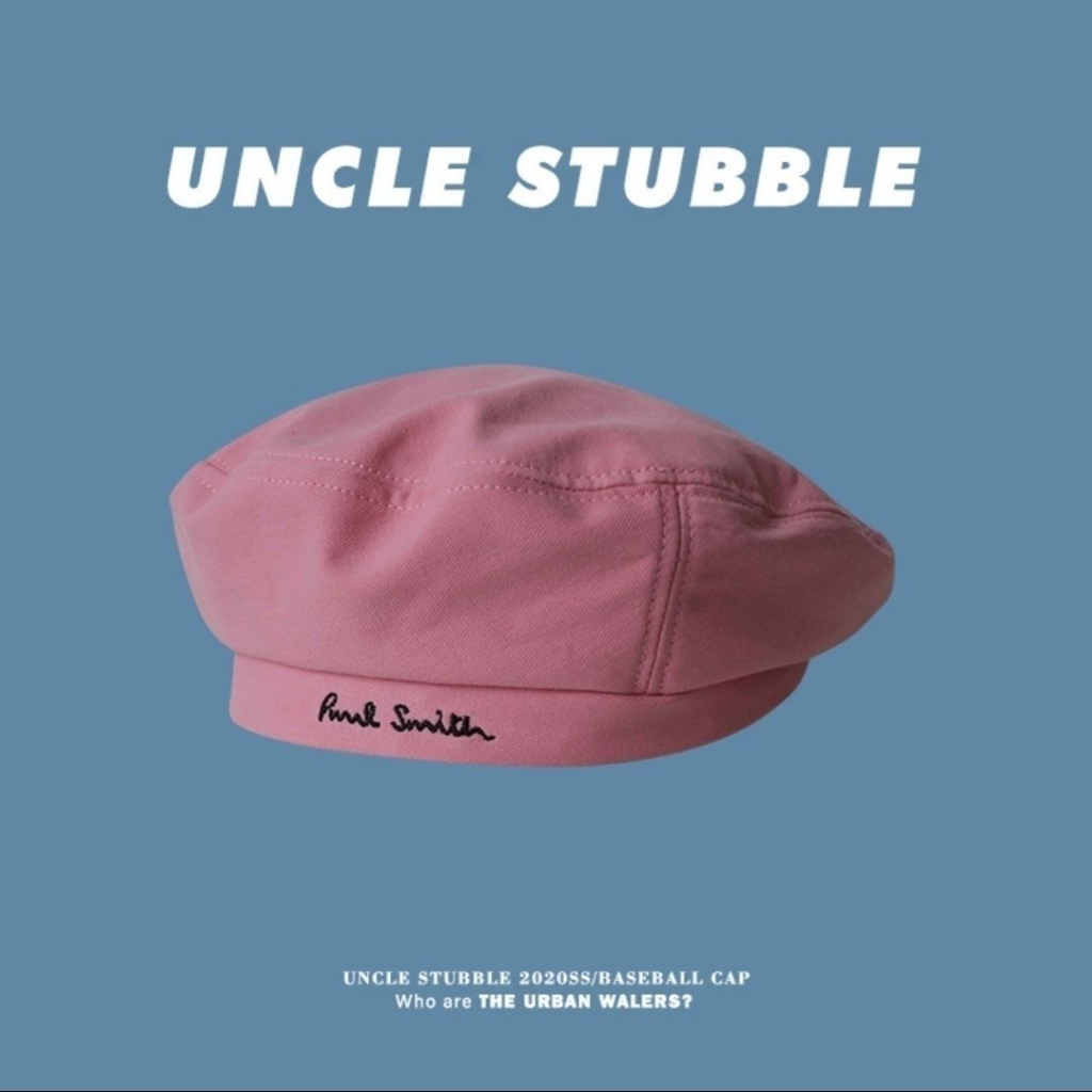 Mũ Nồi Màu Trơn Thêu Chữ Phong Cách retro Dễ Phối Đồ Thời Trang Cho Nữ