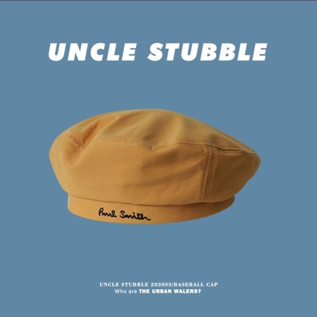 Mũ Nồi Màu Trơn Thêu Chữ Phong Cách retro Dễ Phối Đồ Thời Trang Cho Nữ