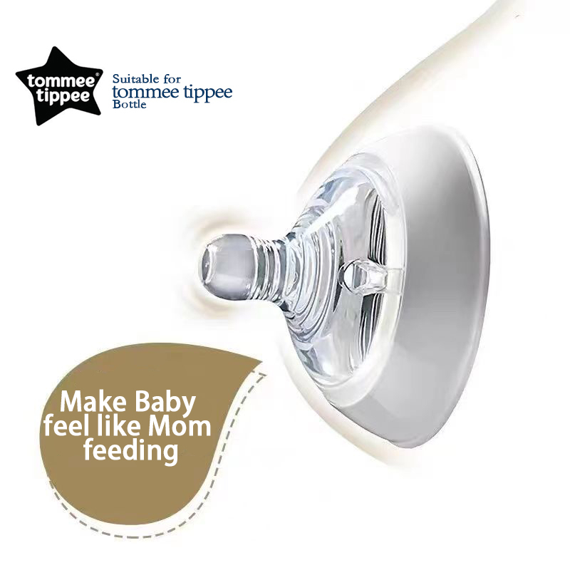 TOMMEE TIPPEE Núm Vú Giả Rộng 6CM Chống Tràn Cho Bình Sữa Em Bé