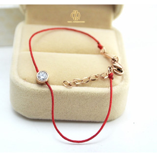 Lucky Charm Diamond Red String Redline Bracelet
