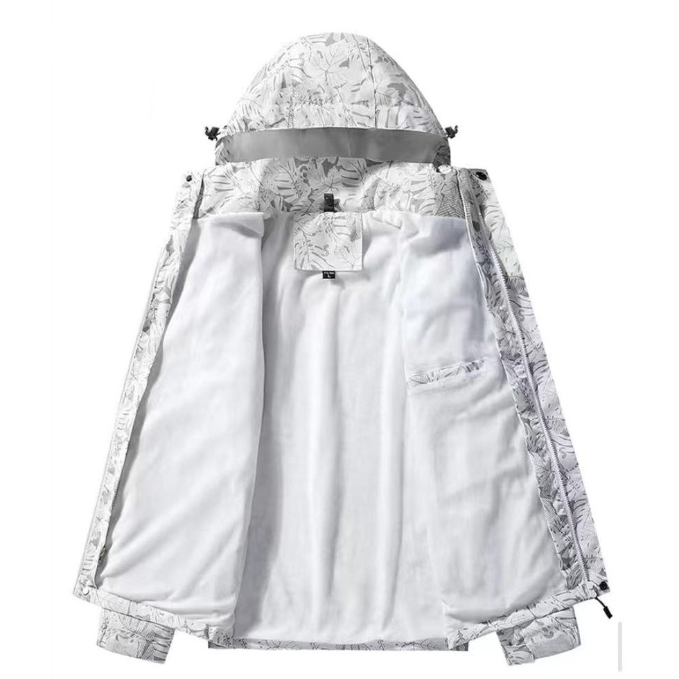 Áo Khoác Thể Thao Chống Gió / Thấm Nước Họa Tiết Rằn Ri Cá Tính Cho Nam Và Nữ
