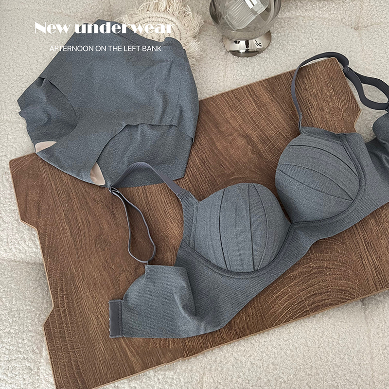 Bộ Đồ Lót Cotton Không Gọng Nâng Ngực Thoải Mái Dành Cho Nữ 32-38AB