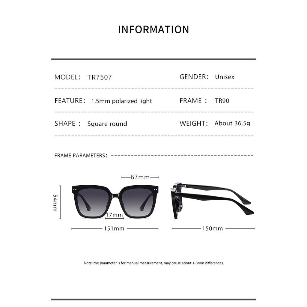 Kính Mát Phân Cực Chống Tia UV400 AE1492 Thời Trang Cho Nữ