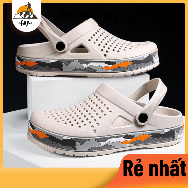 Dép thời trang thông thường tương phản ngụy trang / Giày đi biển