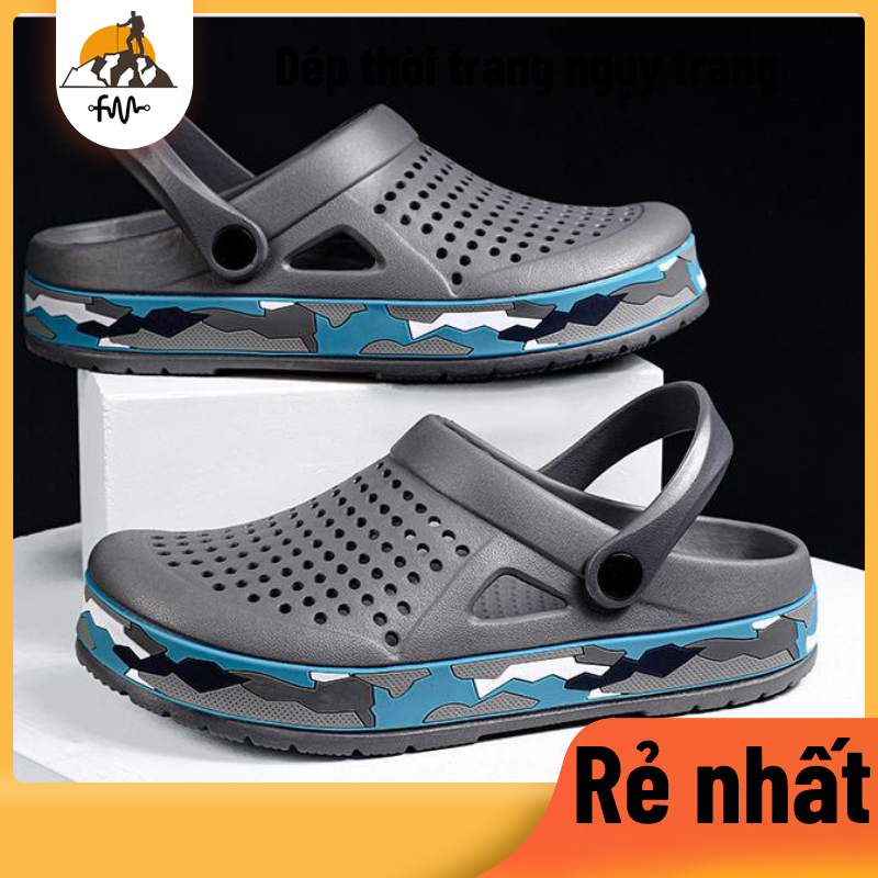 Dép thời trang thông thường tương phản ngụy trang / Giày đi biển