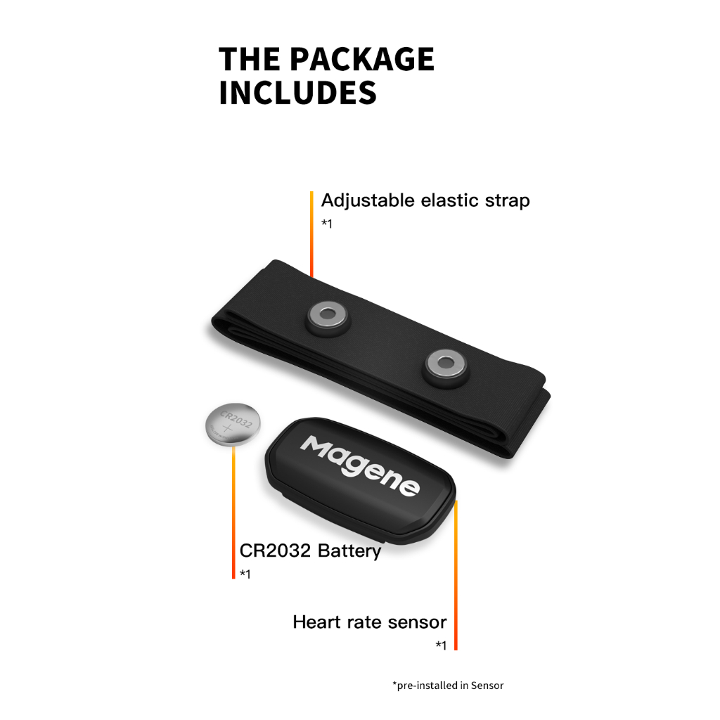 Vòng Tay Cảm Biến Nhịp Tim Magene H303 H64 HR Với Chế Độ Kép Chuyên Dụng Cho Xe Đạp / Máy Tính