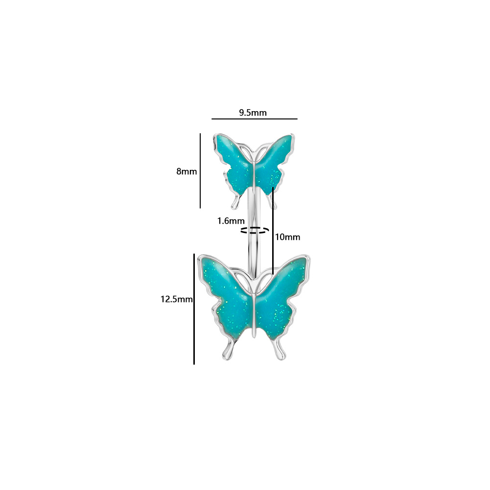 Khuyên RốN HìNh BướM ĐíNh Đá ThờI Trang