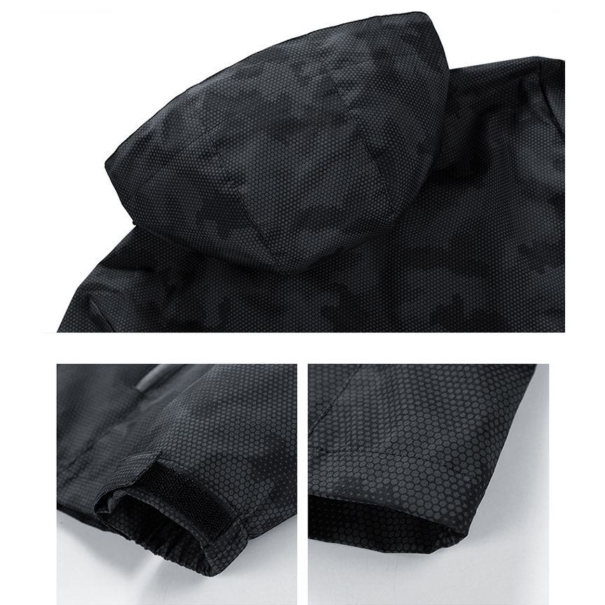 Áo Khoác Thể Thao Phối Túi Có Mũ Trùm Cá Tính Trẻ Trung