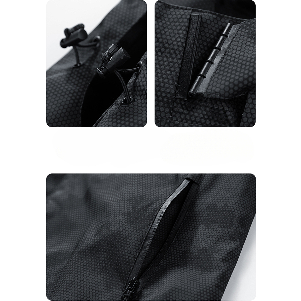 Áo Khoác Thể Thao Phối Túi Có Mũ Trùm Cá Tính Trẻ Trung